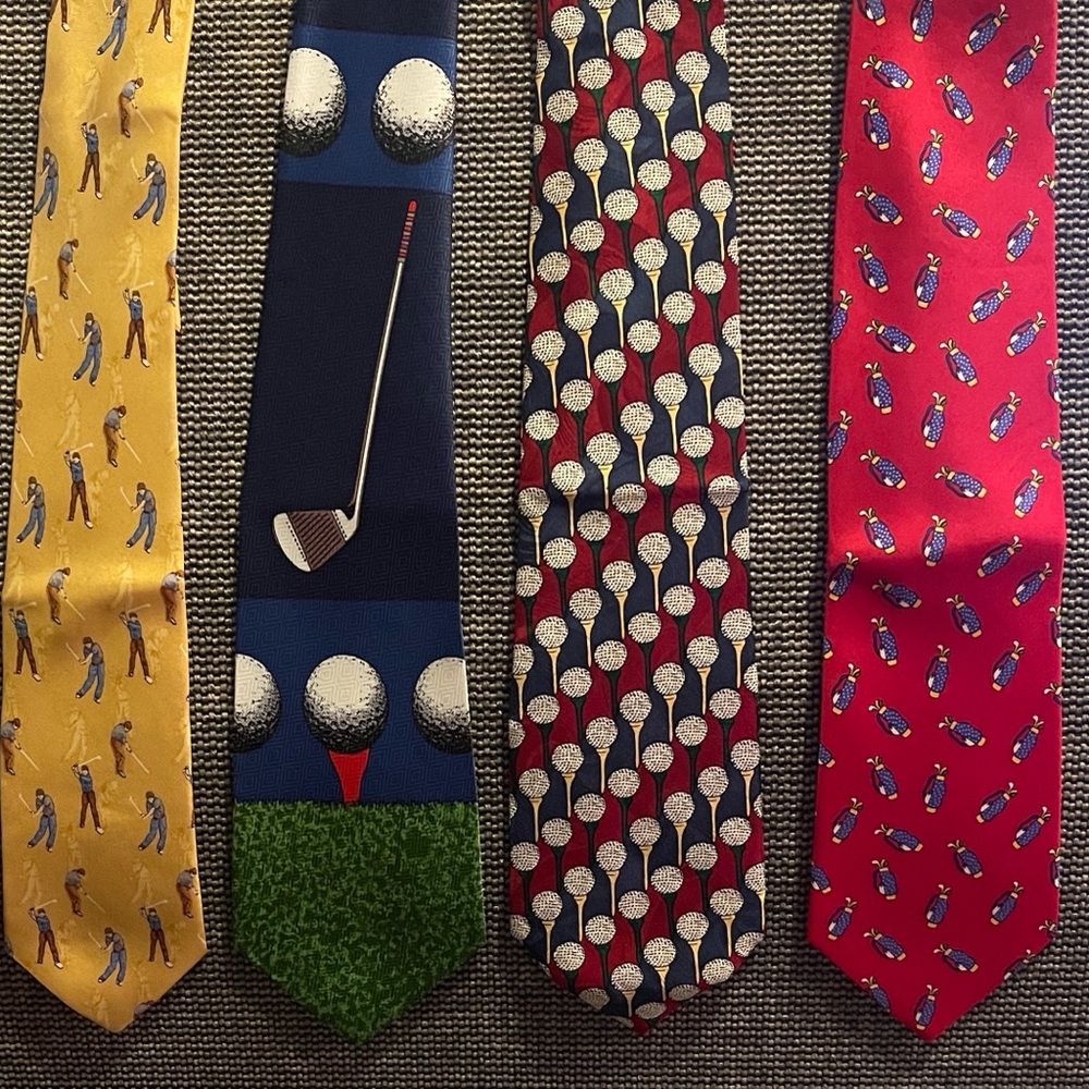Class Club Golf-Themed Ties - Multicolor Set